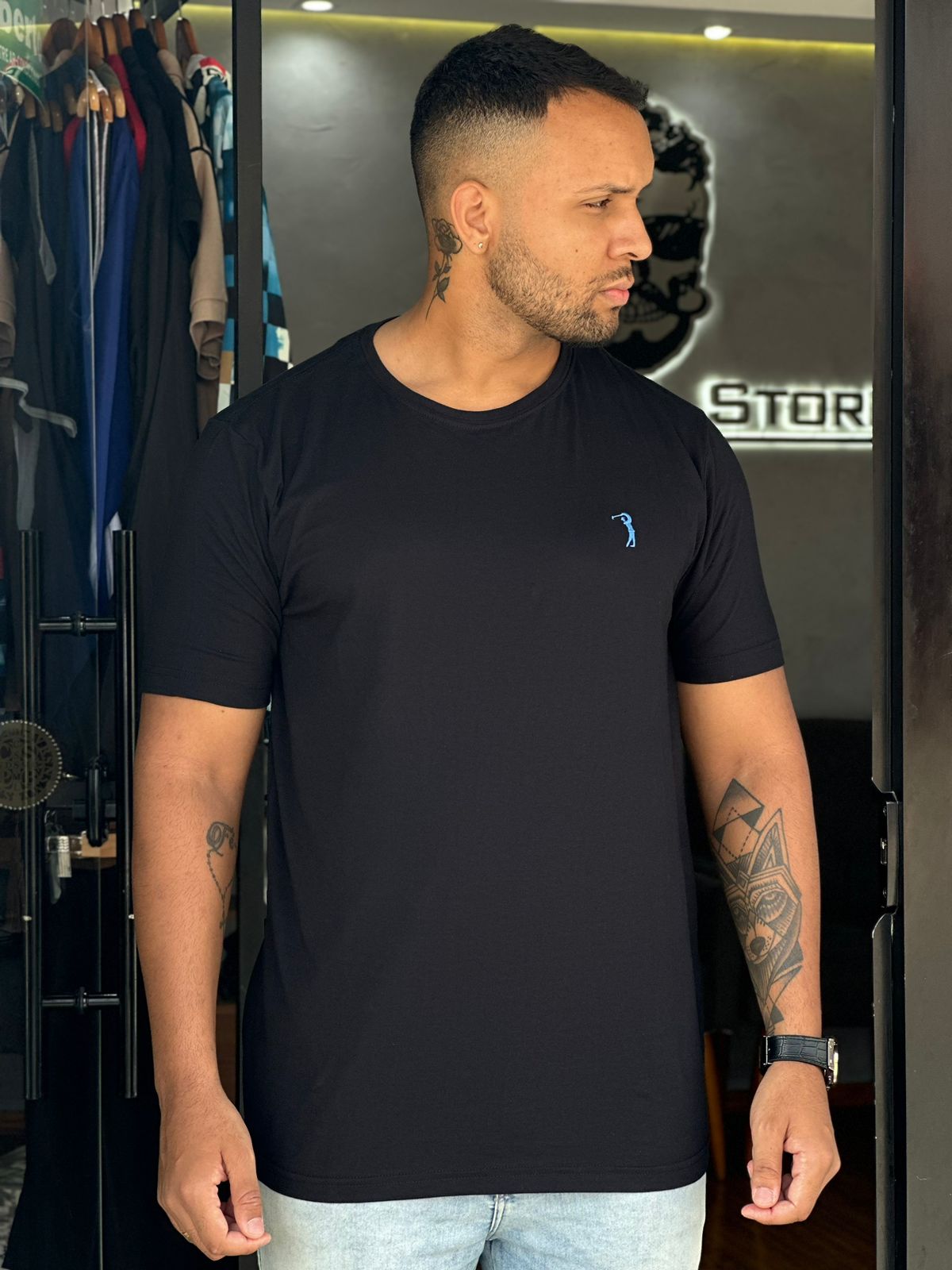 Camiseta Aleatory preto