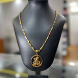 Colar Traço Dourado  Banhado