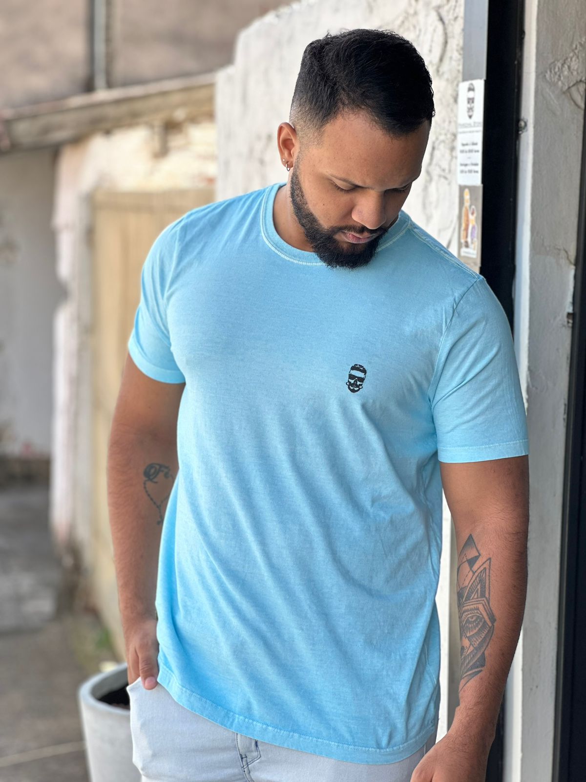 Camiseta Marechal Store- Azul Claro