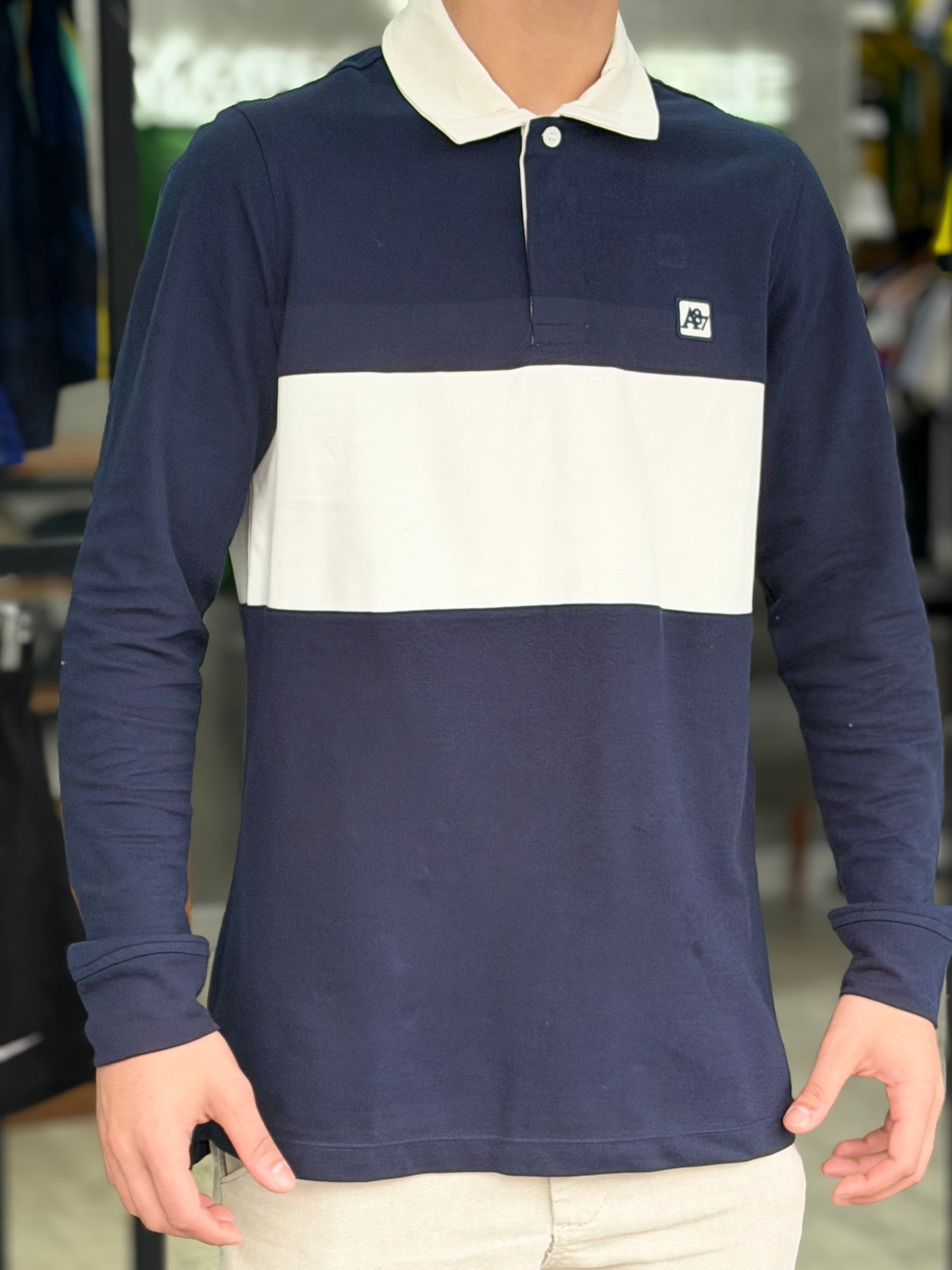 Camisa Polo Manga Longa Aeropostale