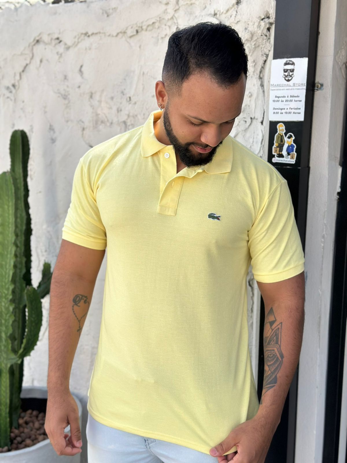 Camisa Polo  Amarelo