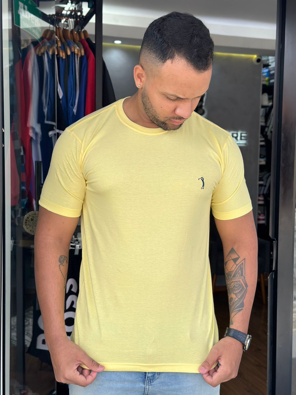 Camiseta Aleatory Amarelo