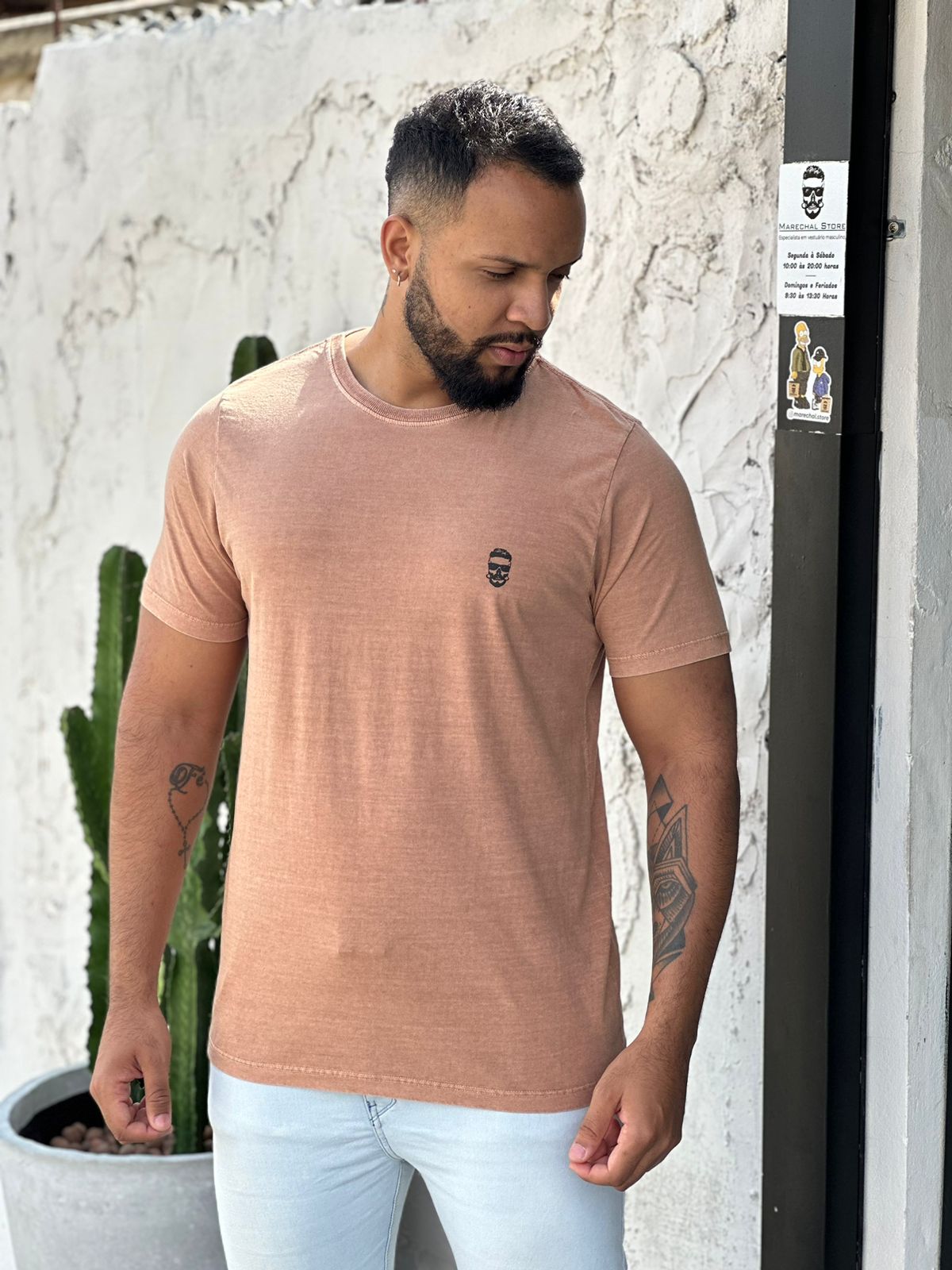 Camiseta Marechal Store- Nude