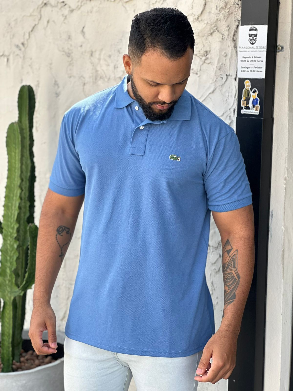 Camisa Polo Azul Bebe
