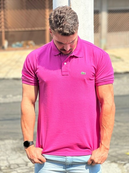 Camisa Polo Rosa Pink